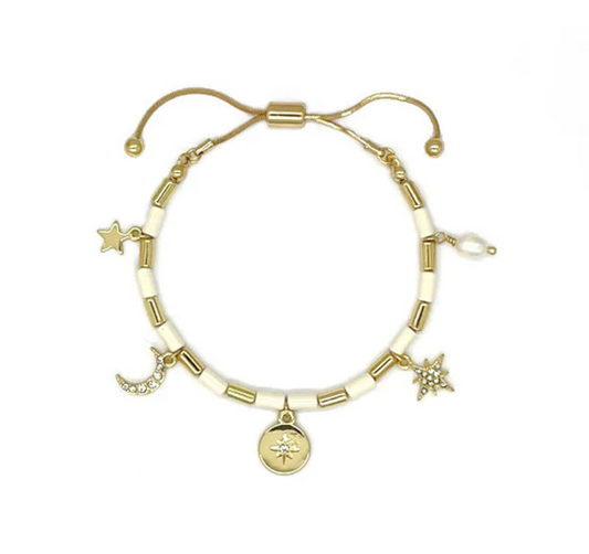 Moon & Stars Slider Bracelet