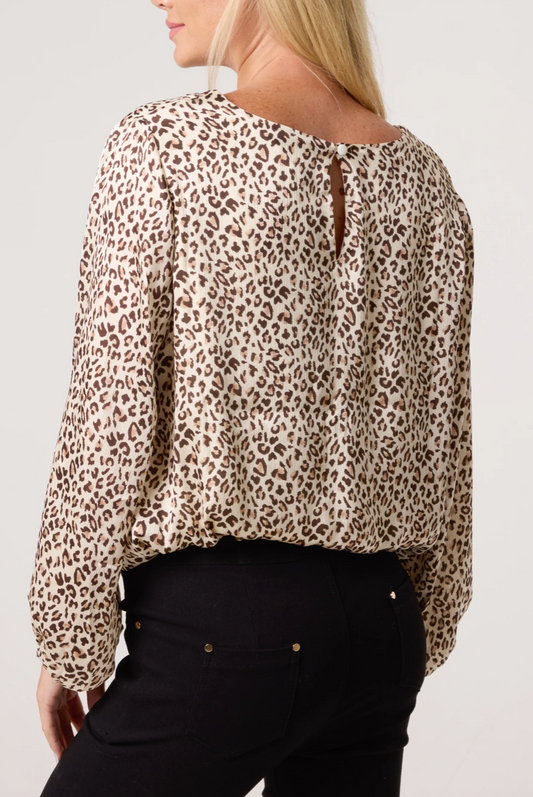 Animal Print Bubble Top