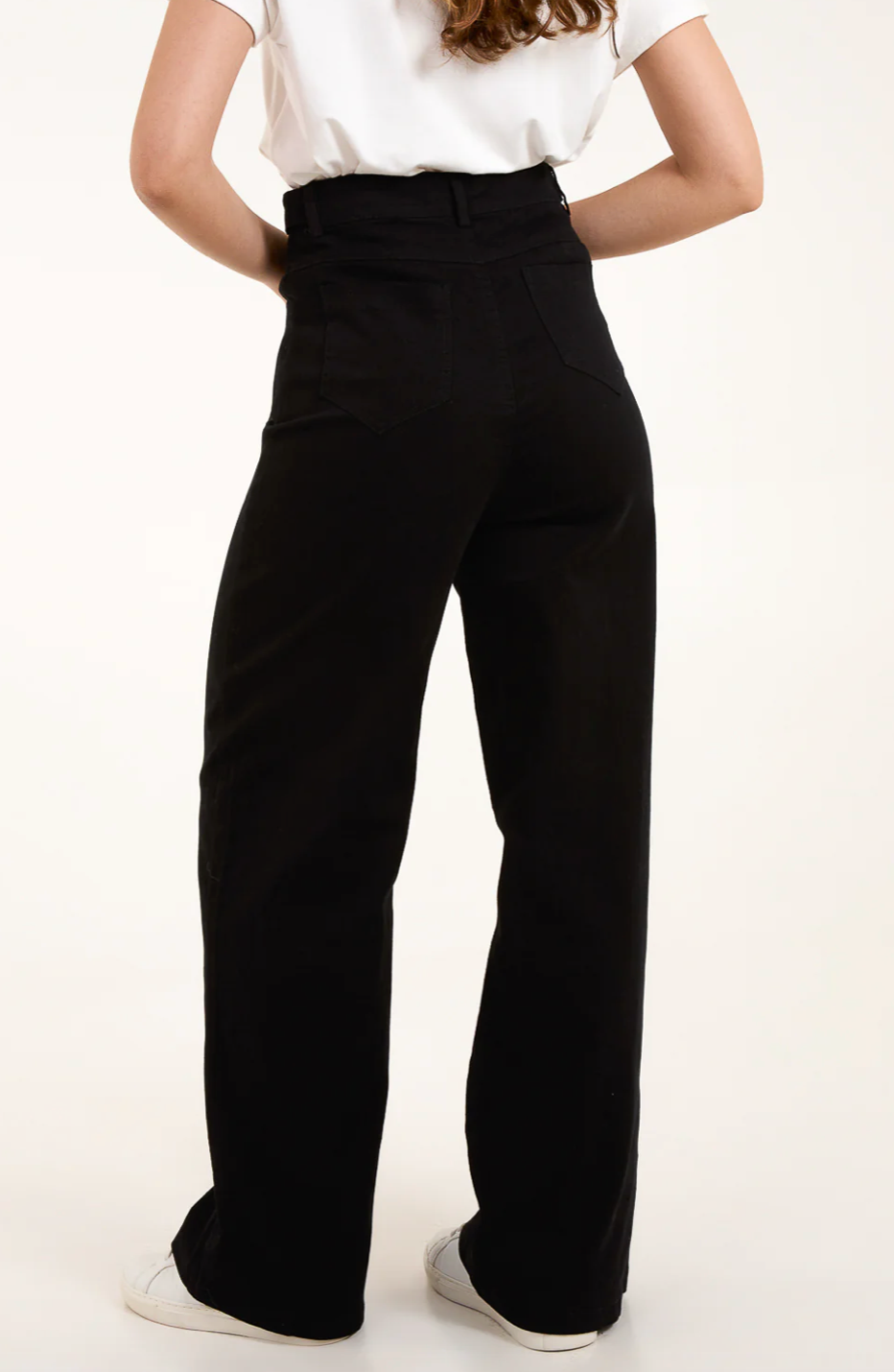 Plain Wide Leg Jeans