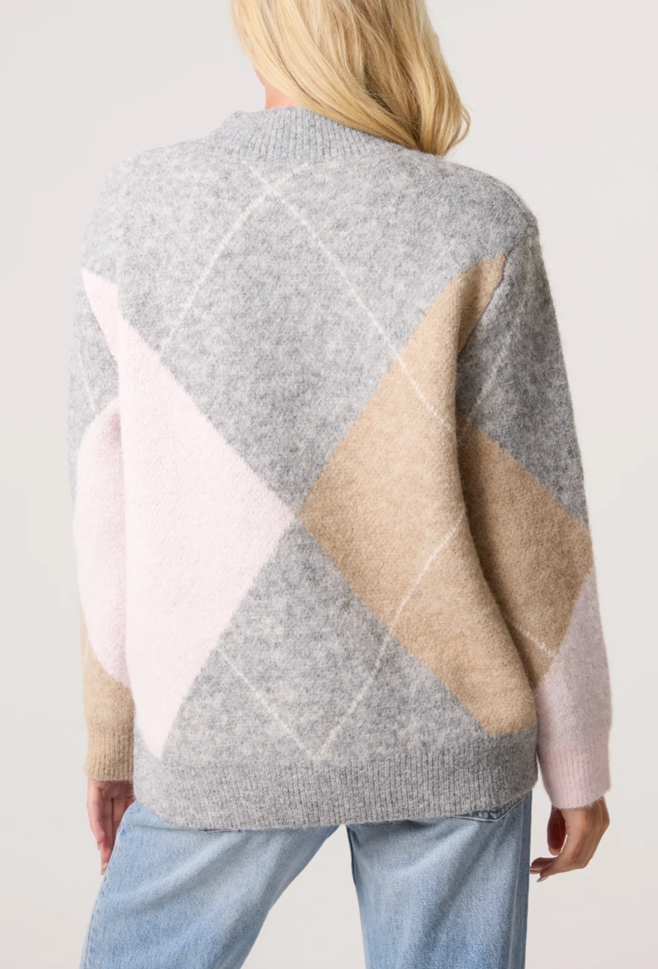 Diamond Cut Print Jumper