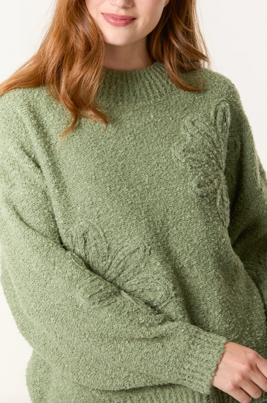 Flower Crew Neck Jumper