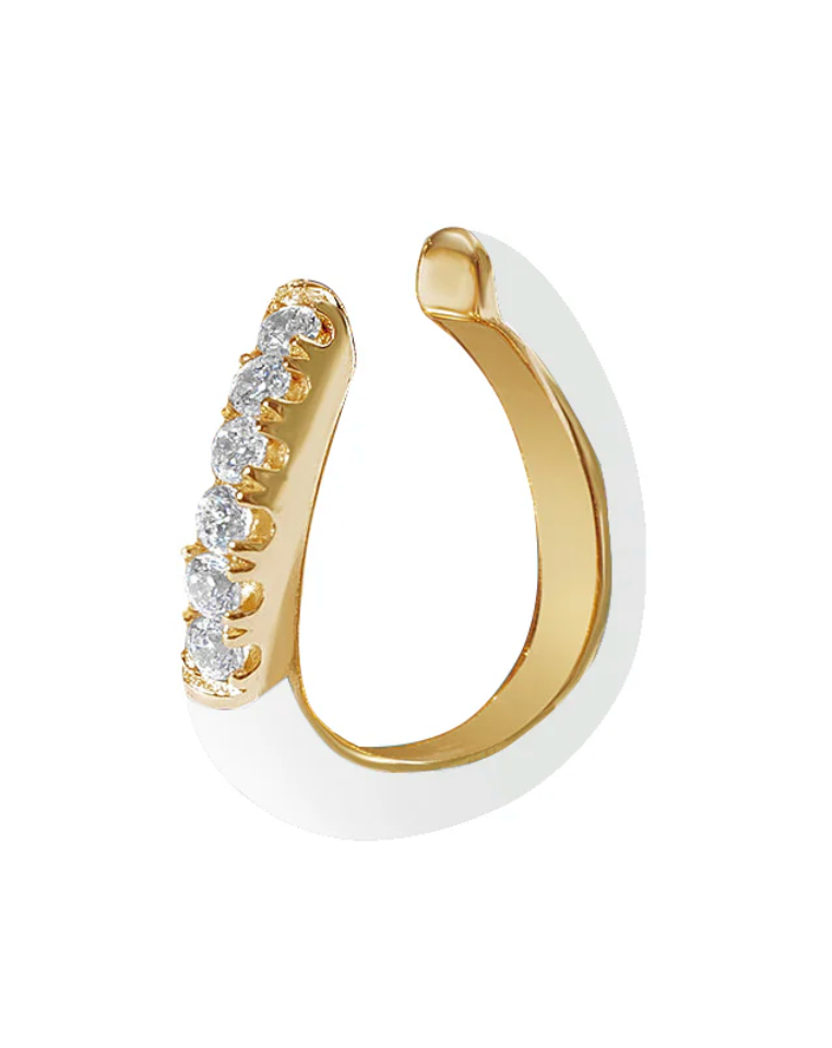 Enamel Wave Ear Cuff