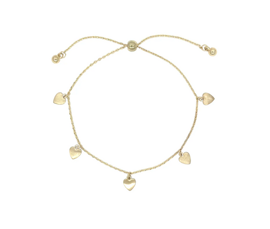 Brushed Star & Moon Bracelet