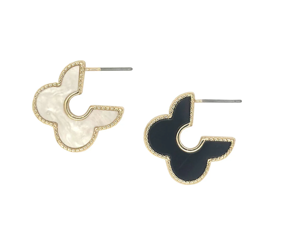 Double Sided Clover Earrings