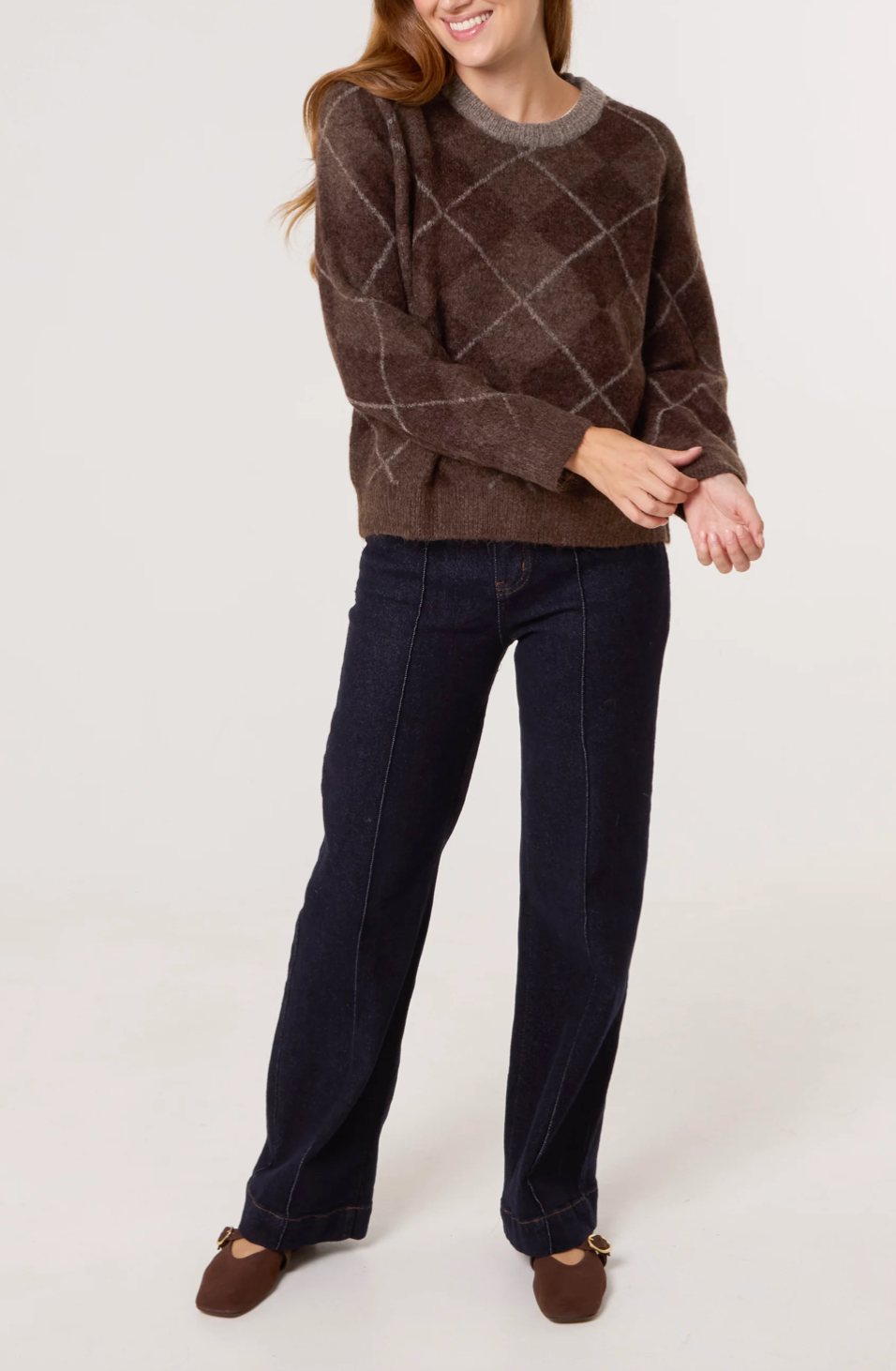 Argyle Diamond Jumper