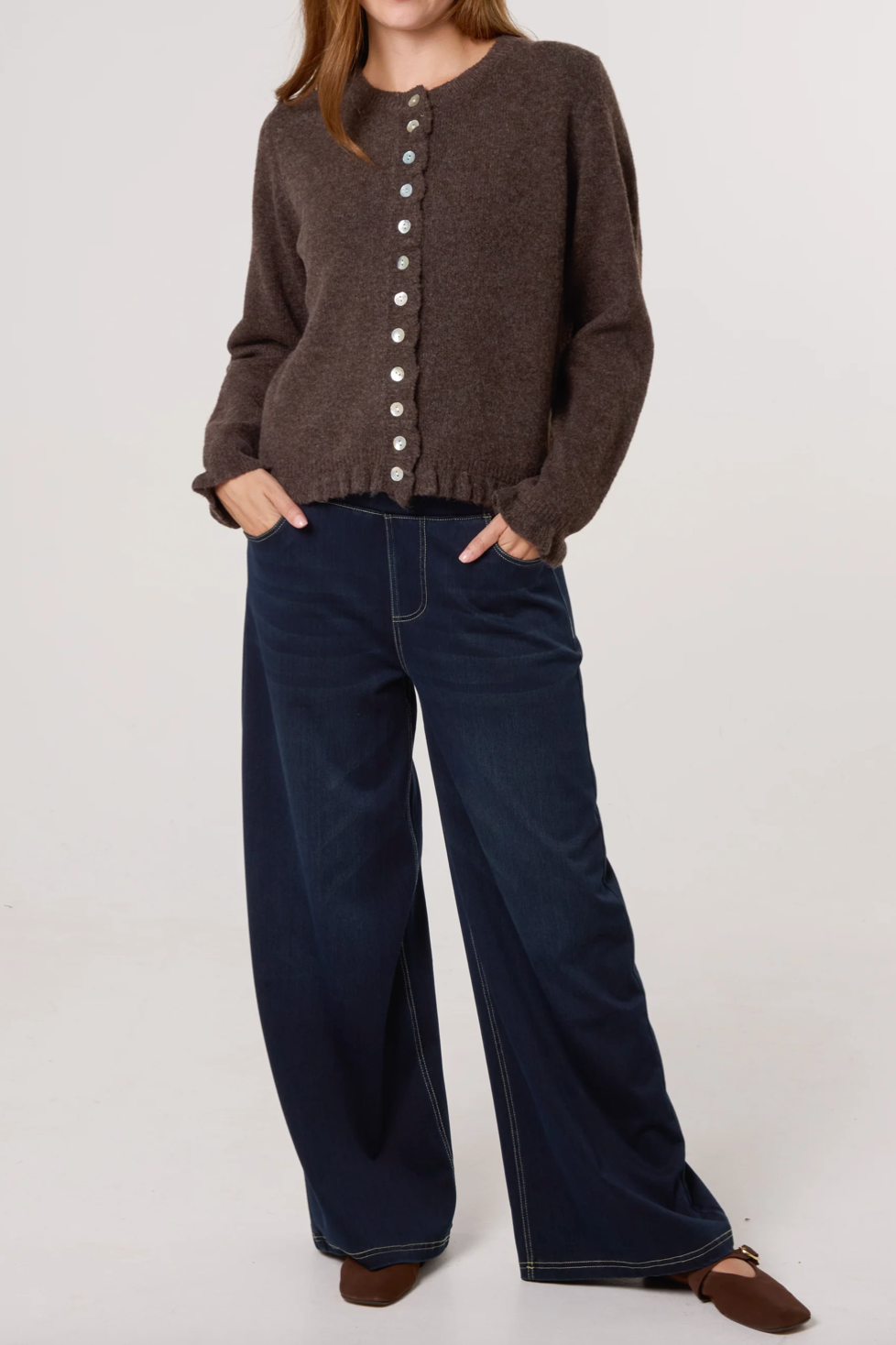 Ruffle Trim Jumper