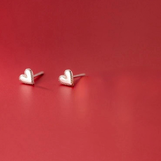 Mini Frame Heart Studs