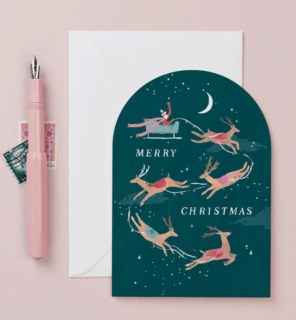 Reindeer Xmas Card