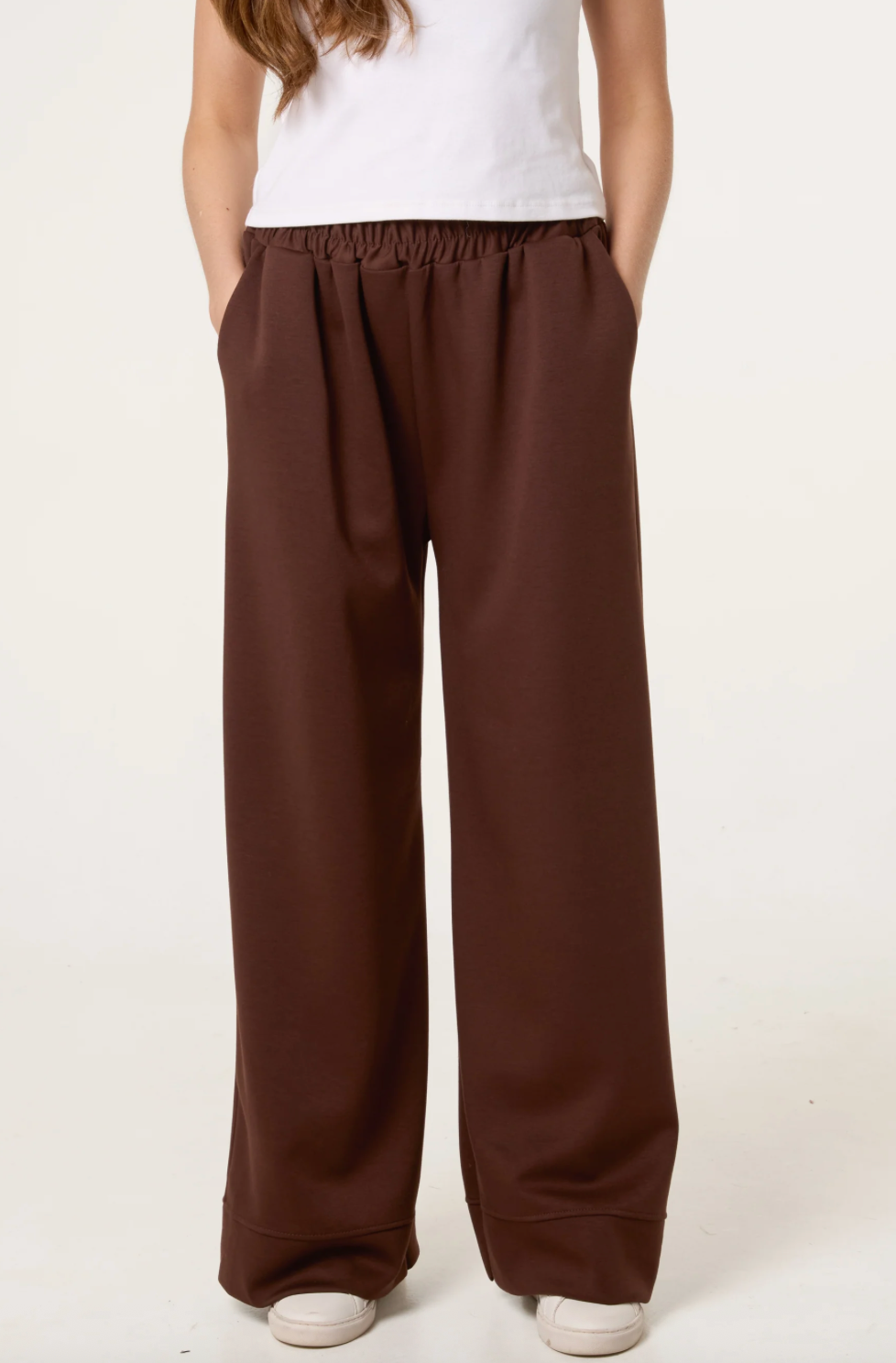 Wide Leg Soft Touch Trousers