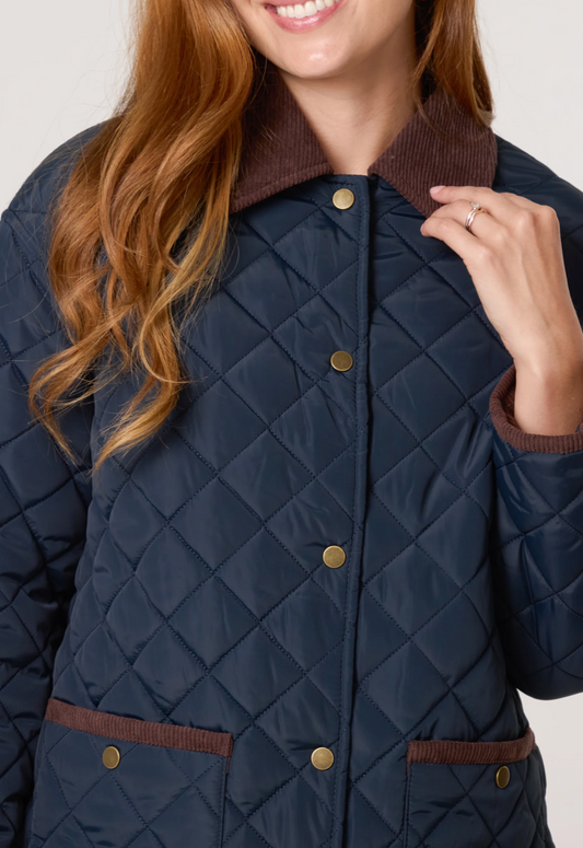 Diamond Quilted Coat