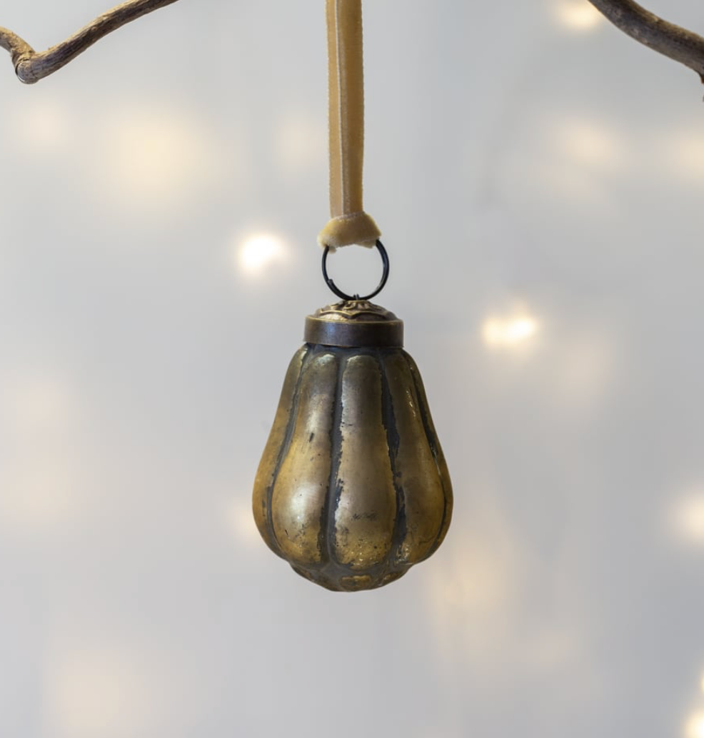 Gold Pear Decoration