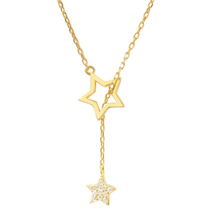 Star Thread Through Necklace