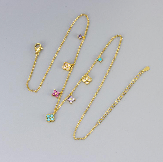 Multi Flower Necklace