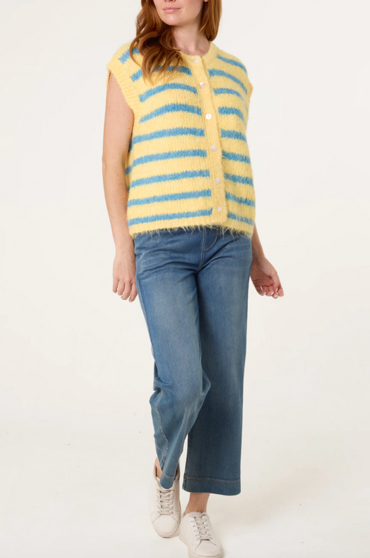 Butter Blue Strip Vest