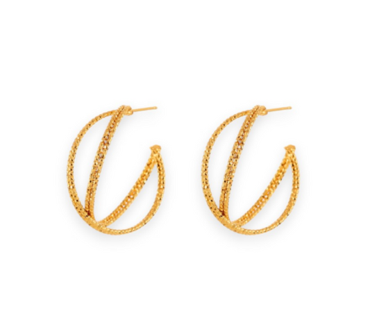 Criss Cross Sparkle Hoop