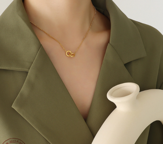 Linked Circle Necklace