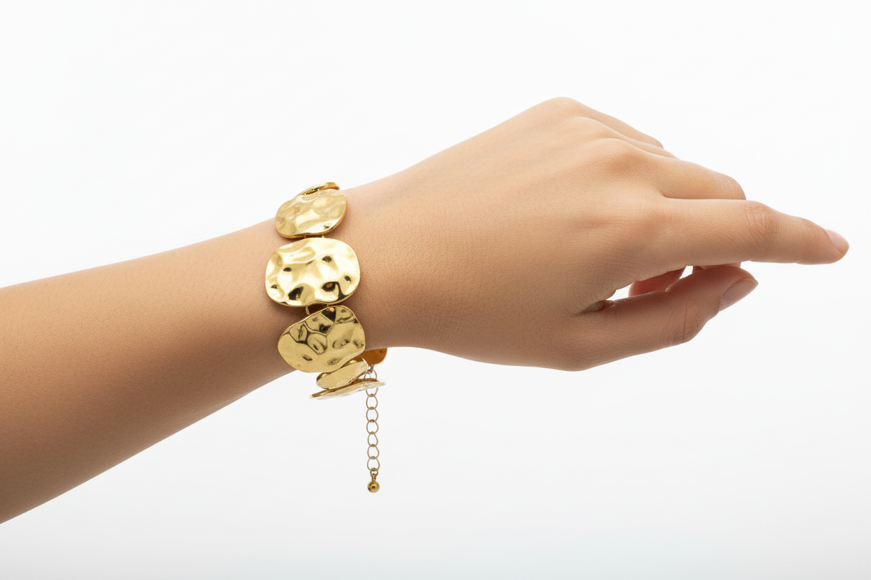 Hammered Metal Bracelet
