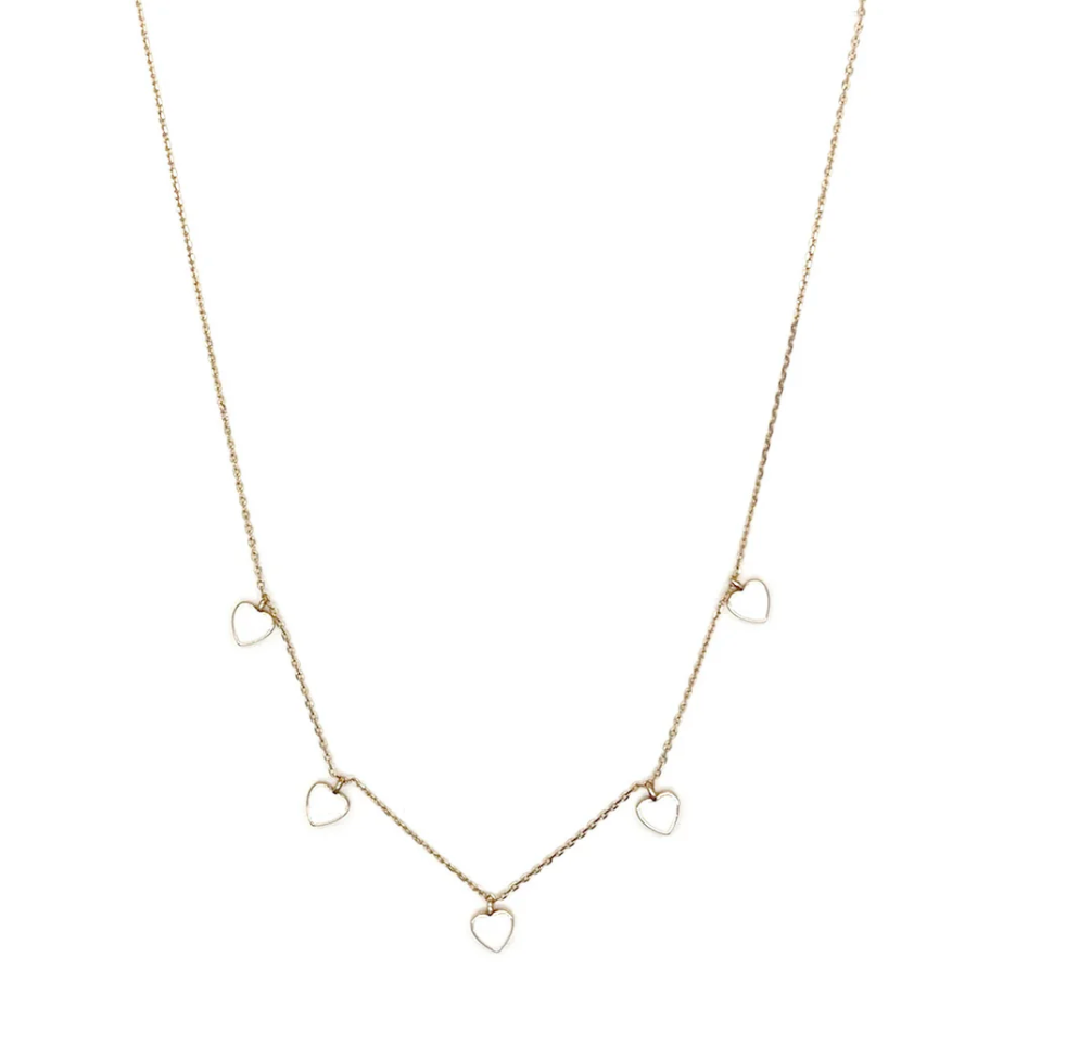 Heart Enamel Necklace