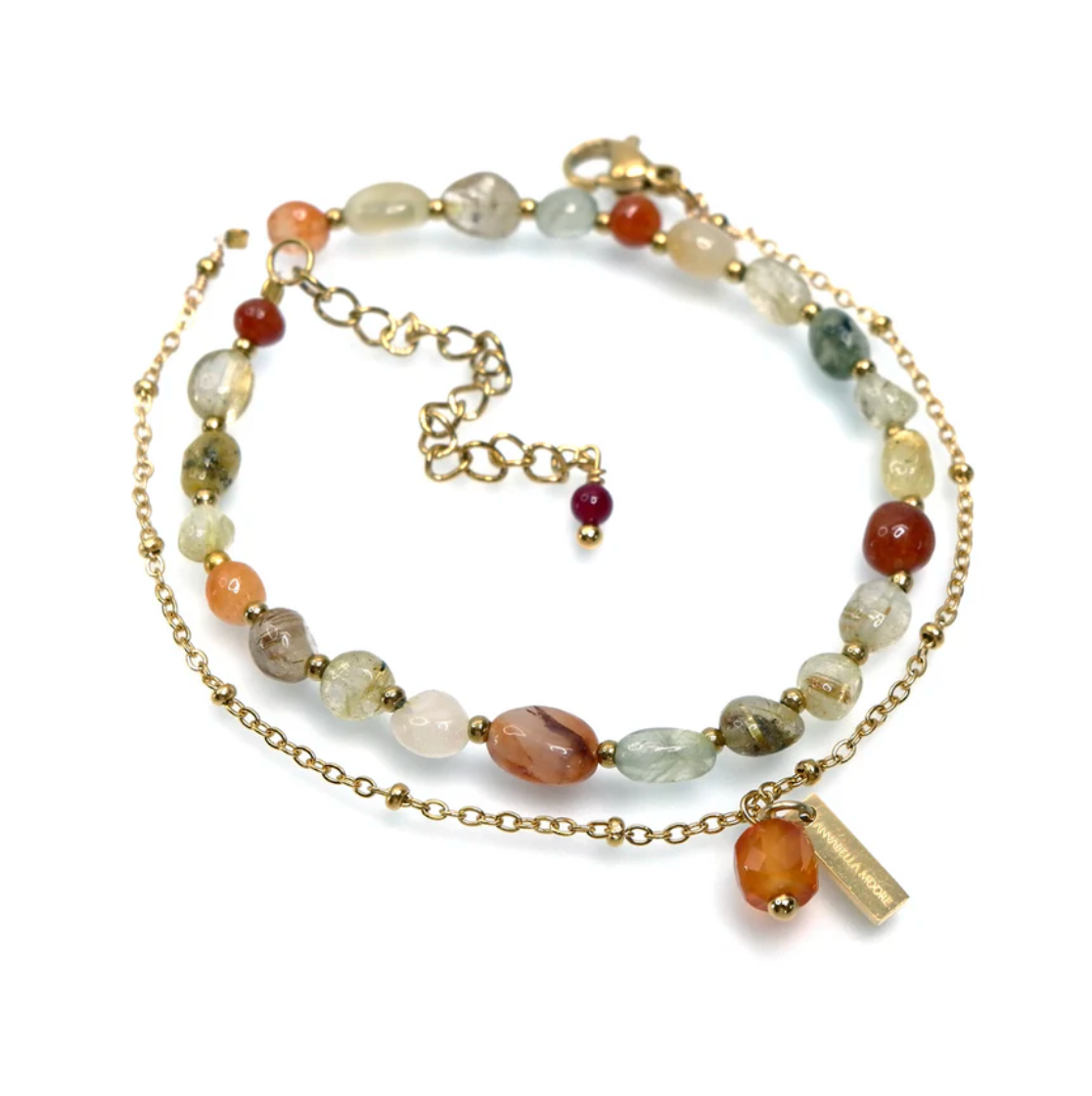 Gemstone Layer Bracelet