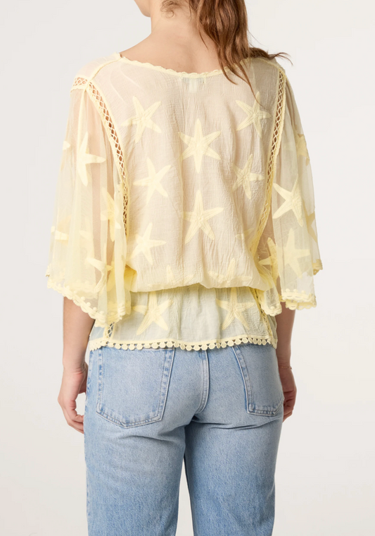 StarFish Lace Sleeve Blouse