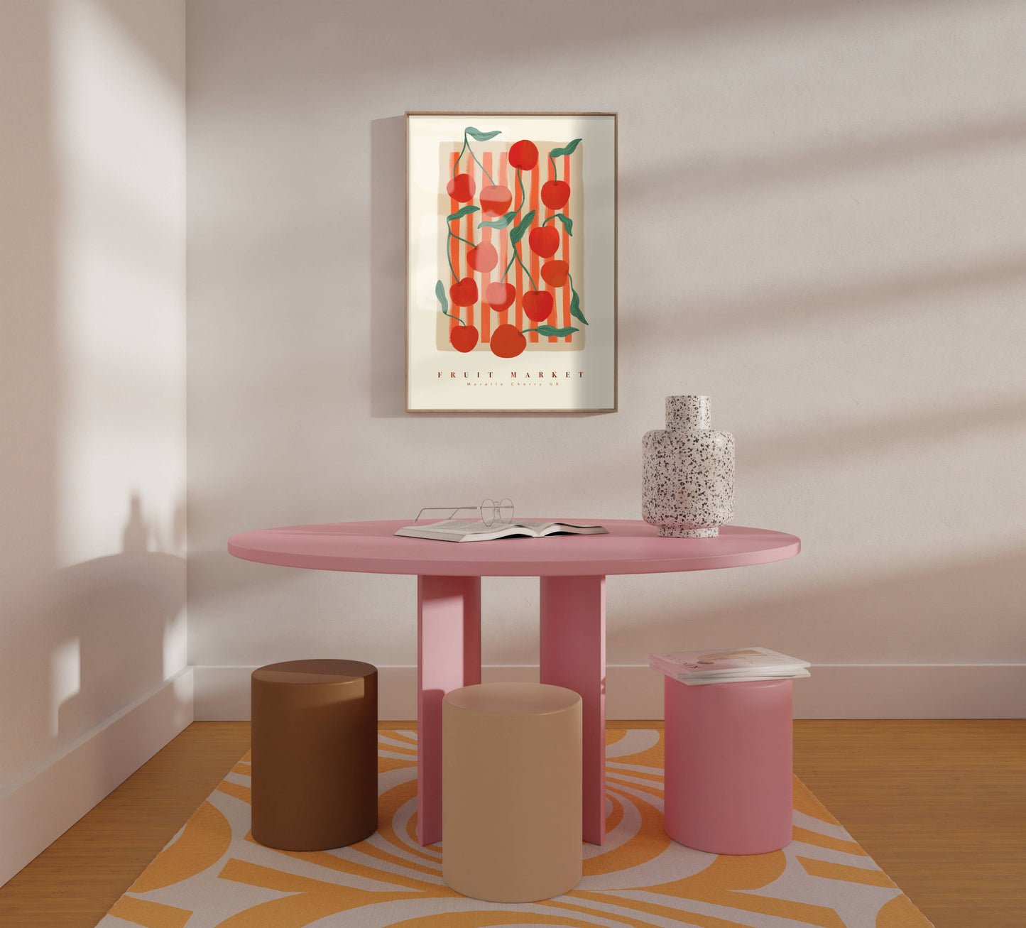 Cherry Fruit Market Print