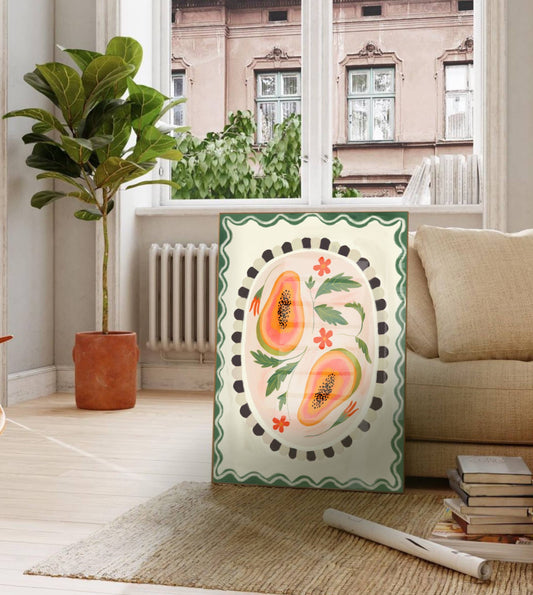 Papaya Art Print