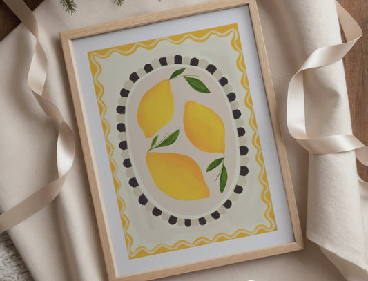 Lemon Art print