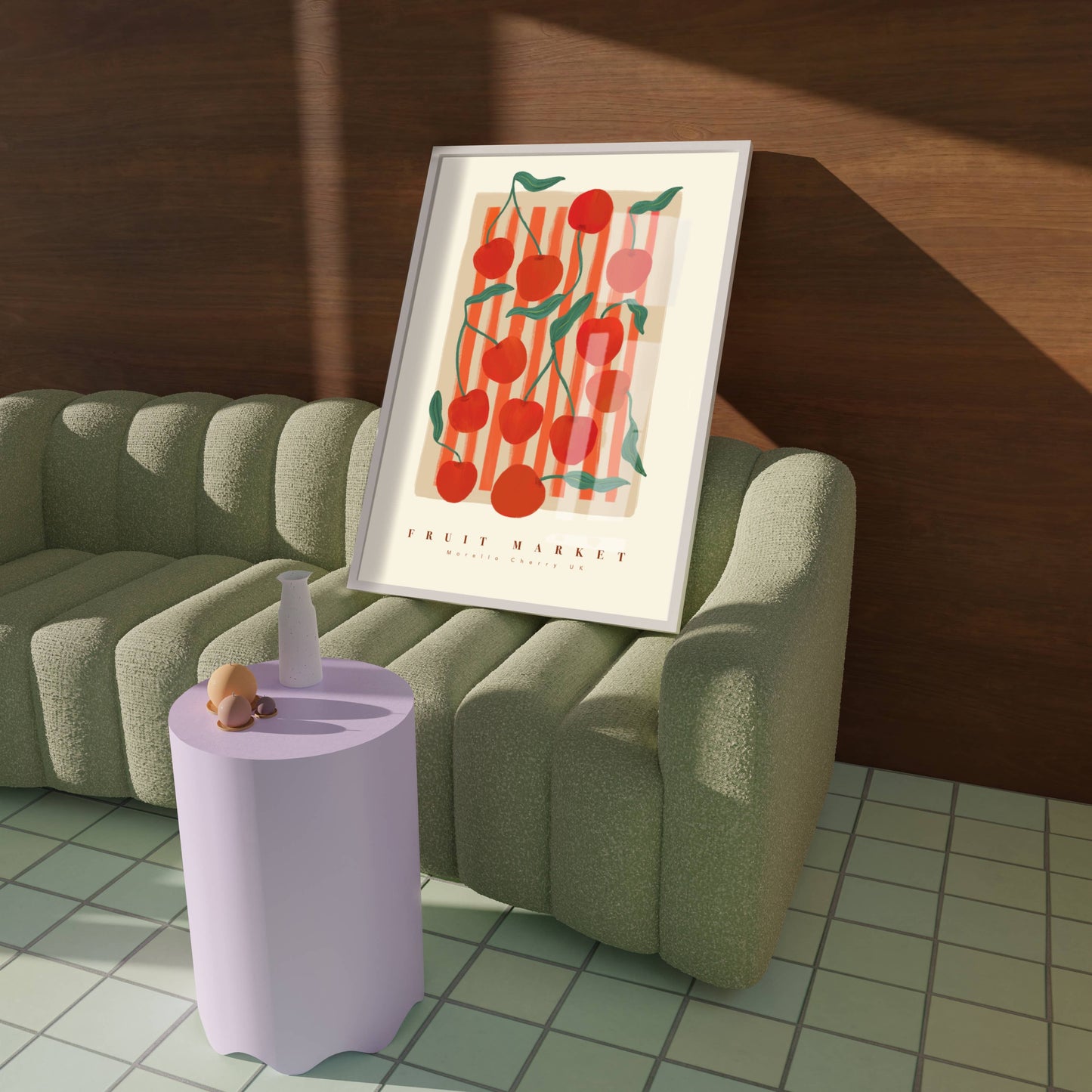 Cherry Fruit Market Print