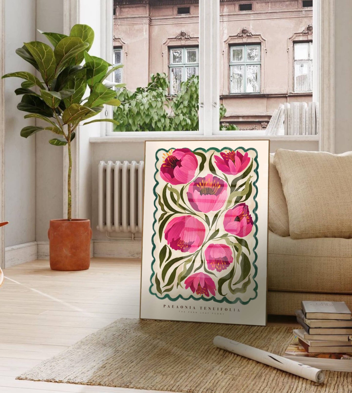 Summer Peony Art Print