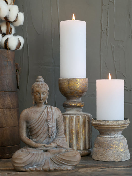 Antique Candlestick w. grooves