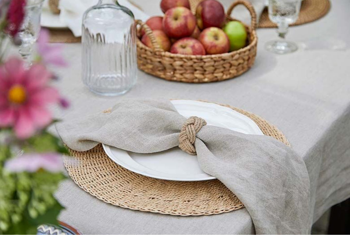 Natural Pure Linen Napkin (Set of 2)
