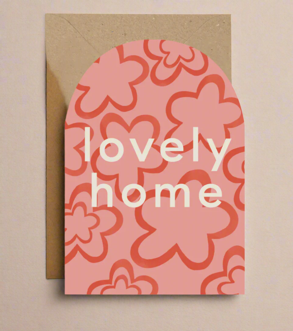 Pink New Home Card