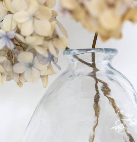 Clear Wobble Glass Vase