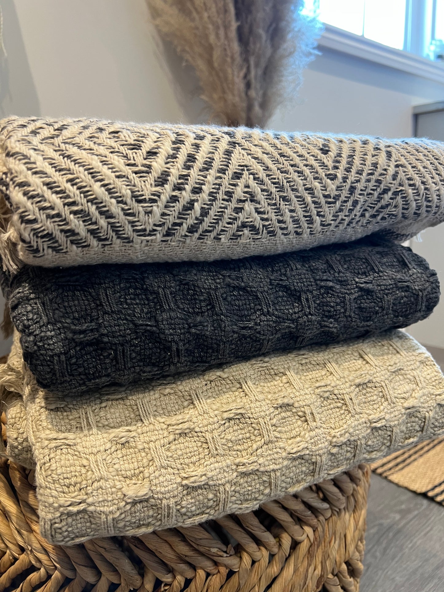 Waffle Cotton Throw