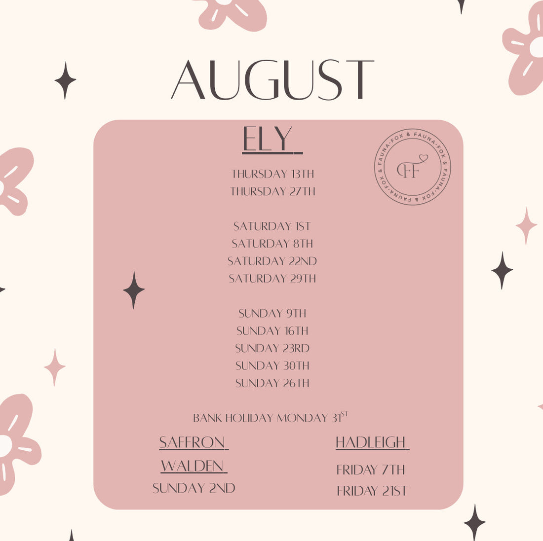 August is here ☀️