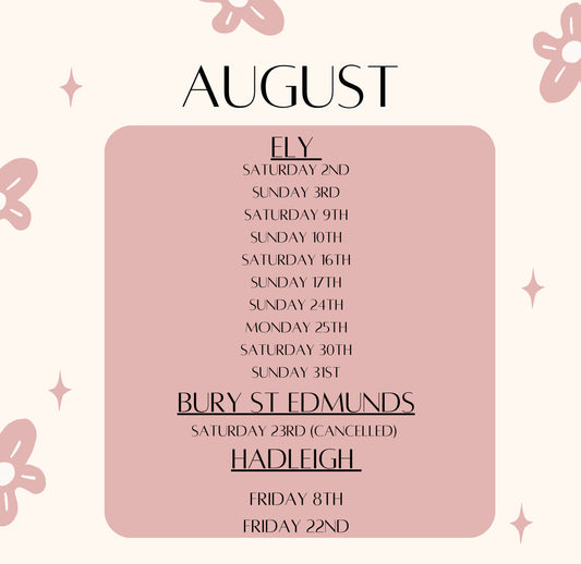August Market Dates