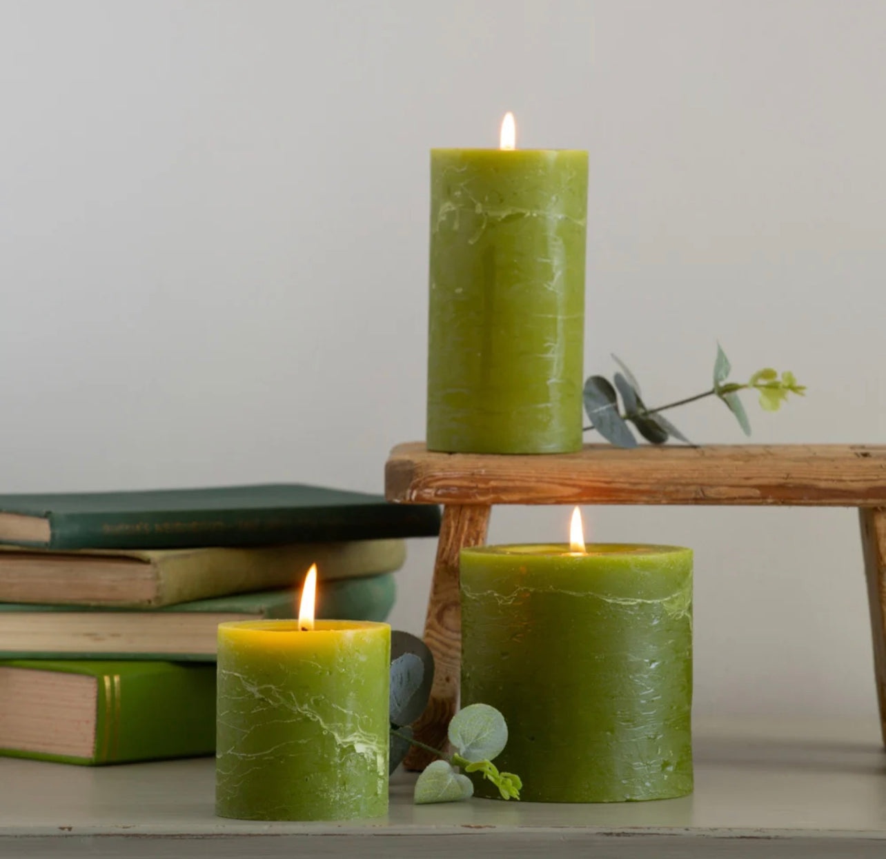 Rustic Pillar Candle