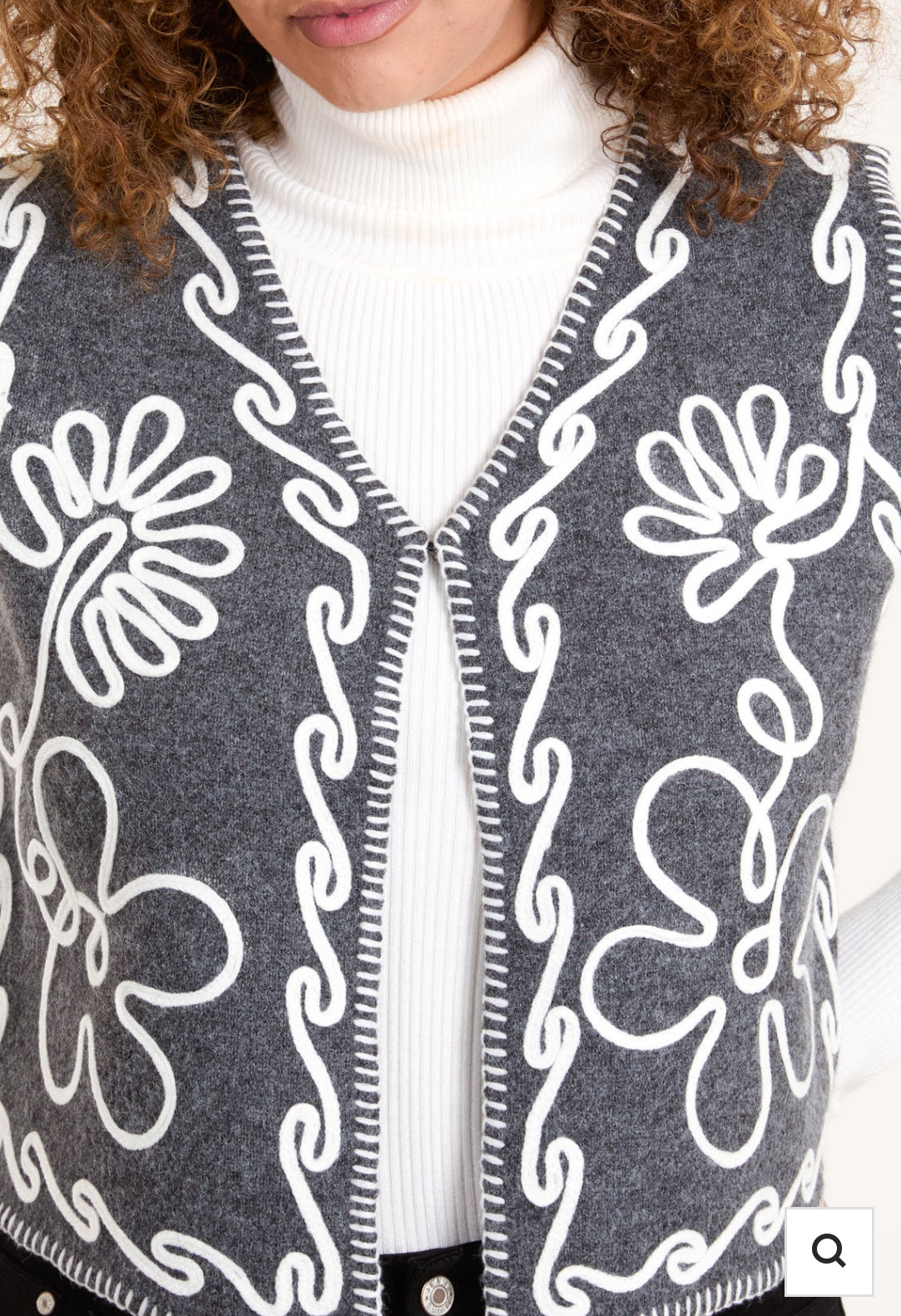 Abstract Embroidered Waistcoat