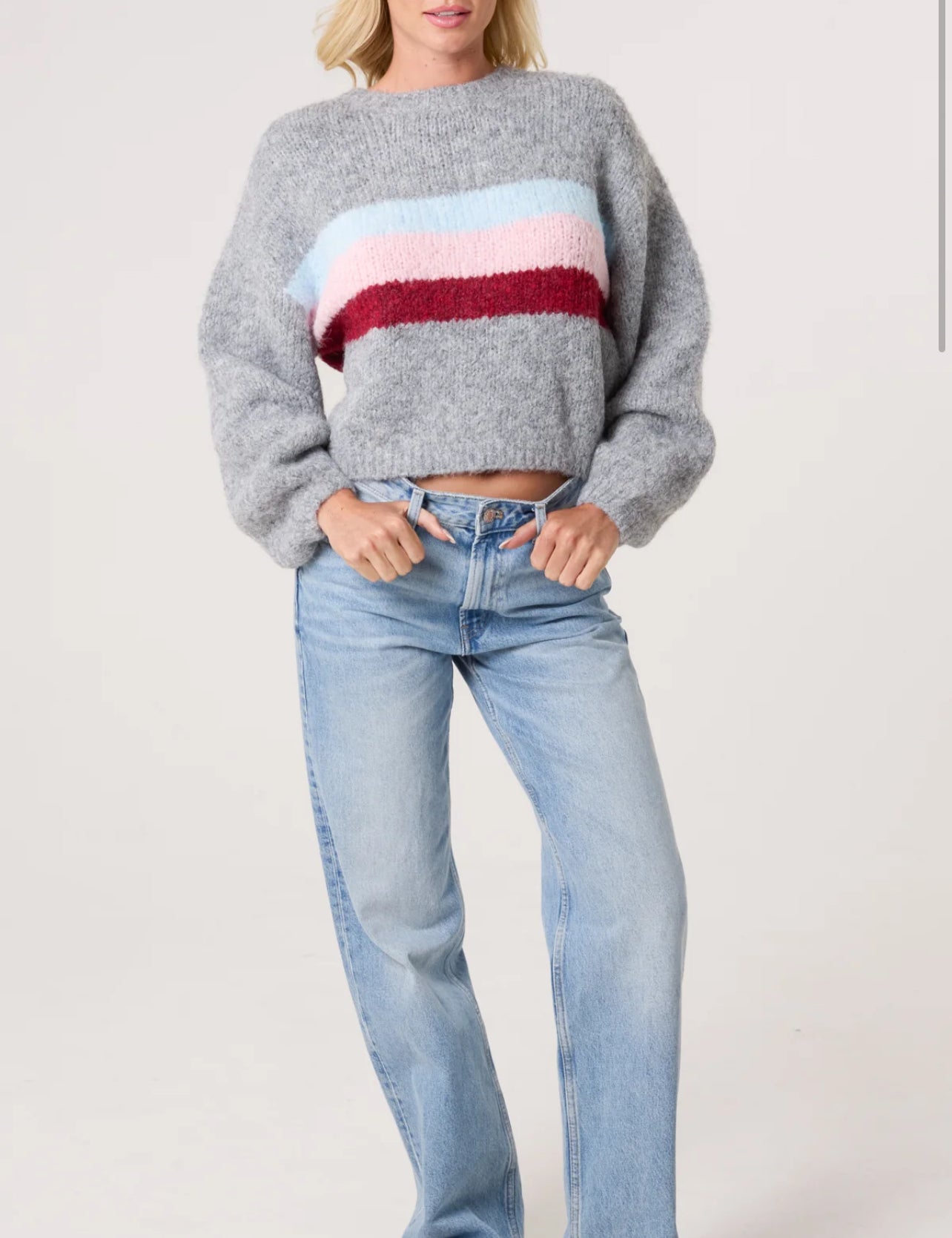 Centre Stripe Soft Knit