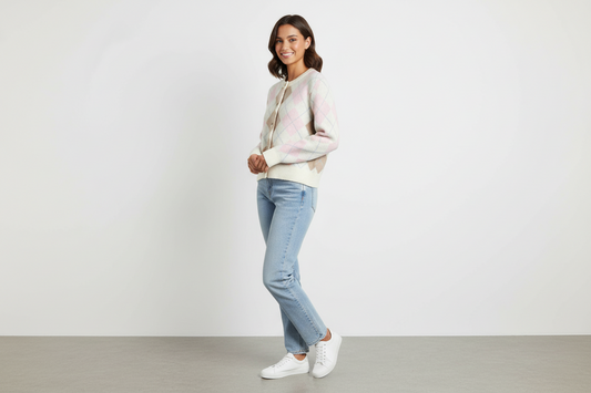 Argyle Diamond Cardigan