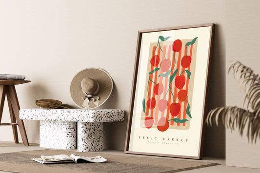 Cherry Fruit Market Print