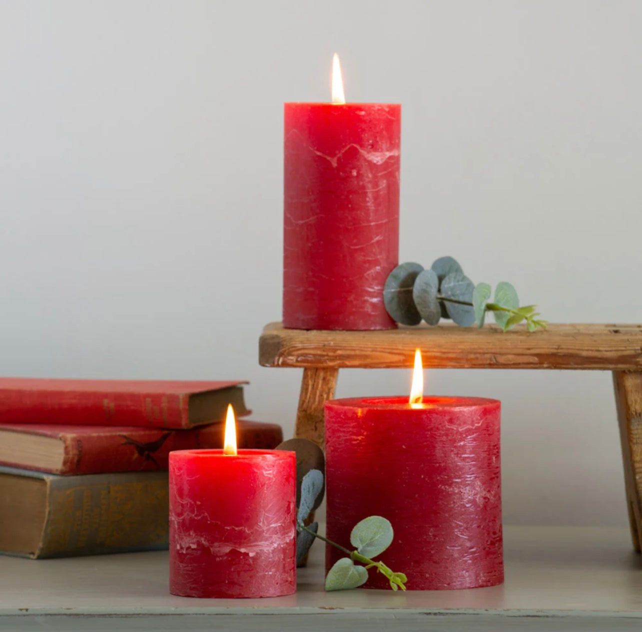 Rustic Pillar Candle