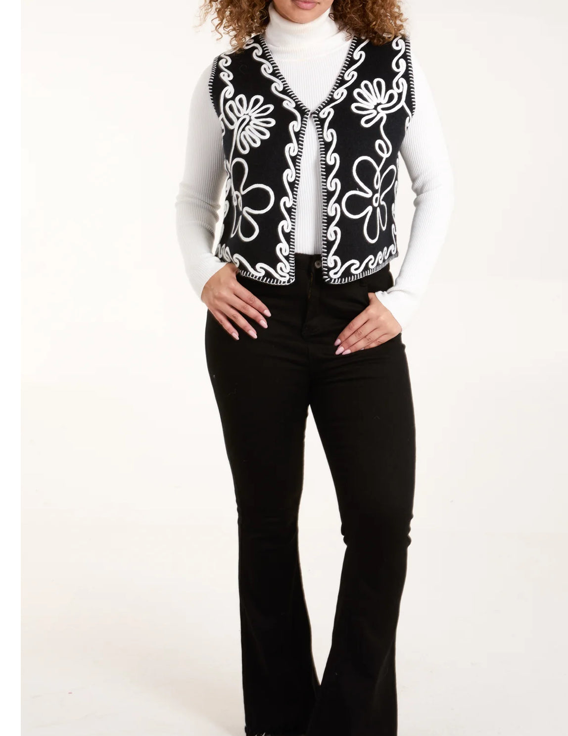 Abstract Embroidered Waistcoat