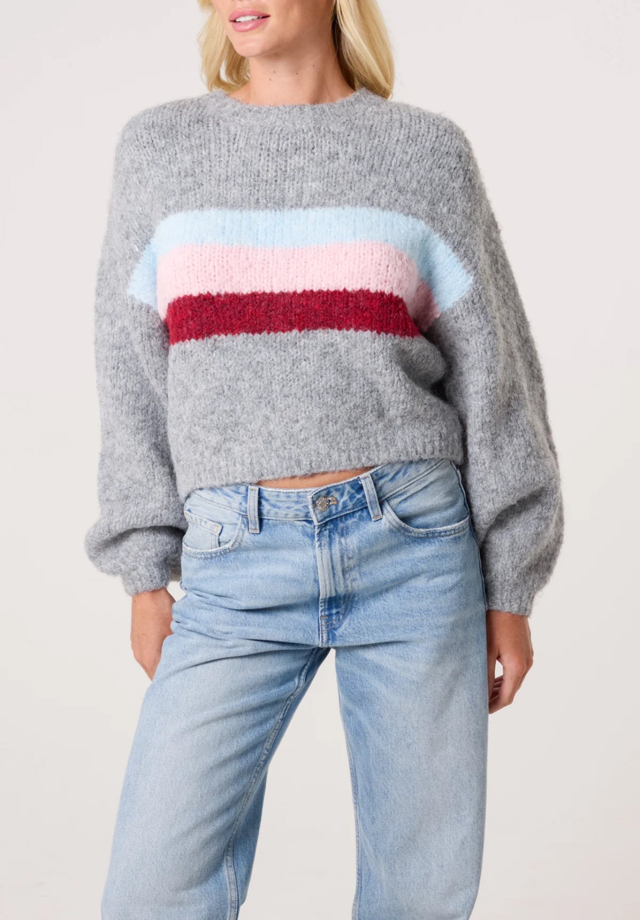 Centre Stripe Soft Knit