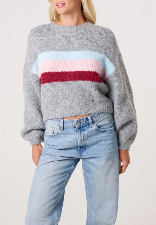 Centre Stripe Soft Knit