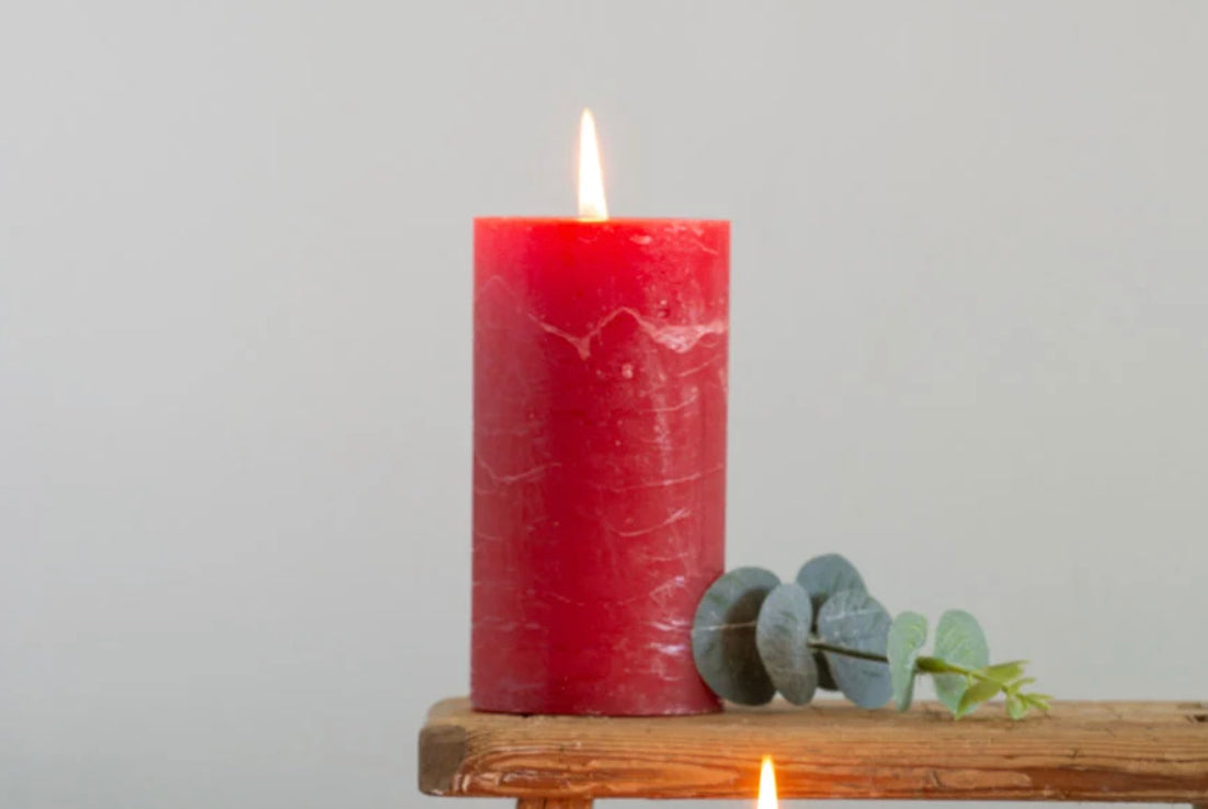 Rustic Pillar Candle