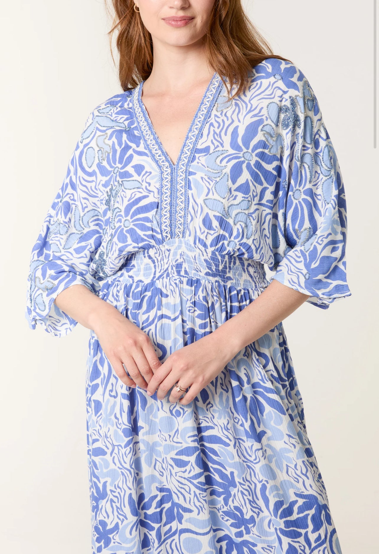 Leaf Embellished Dress