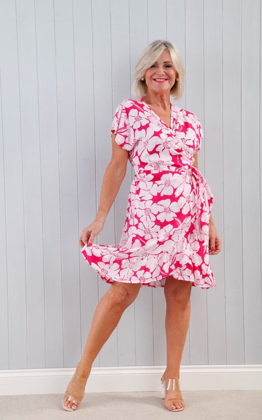 Floral Wrap Dress