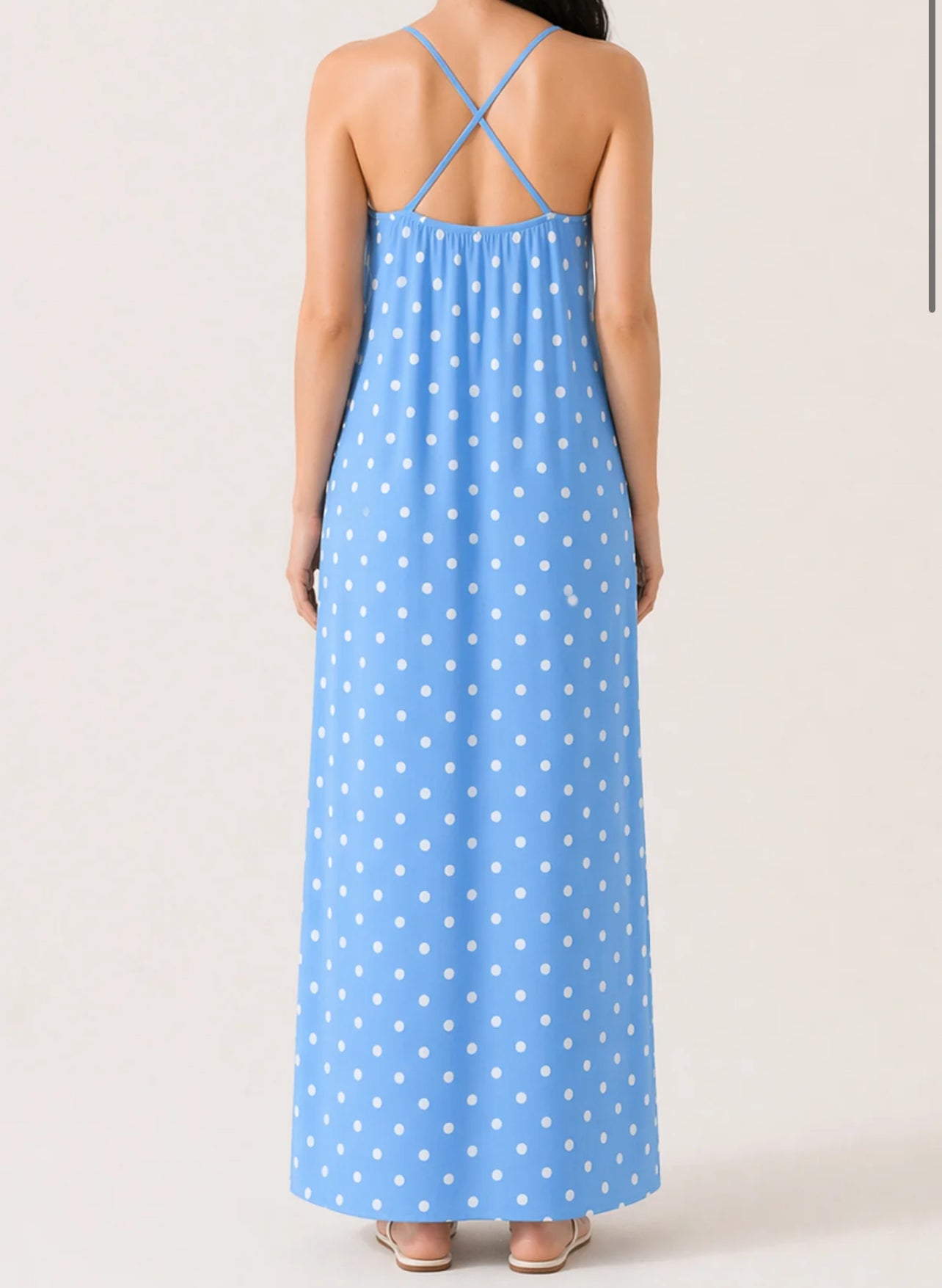 Polka Dot Maxi Dress