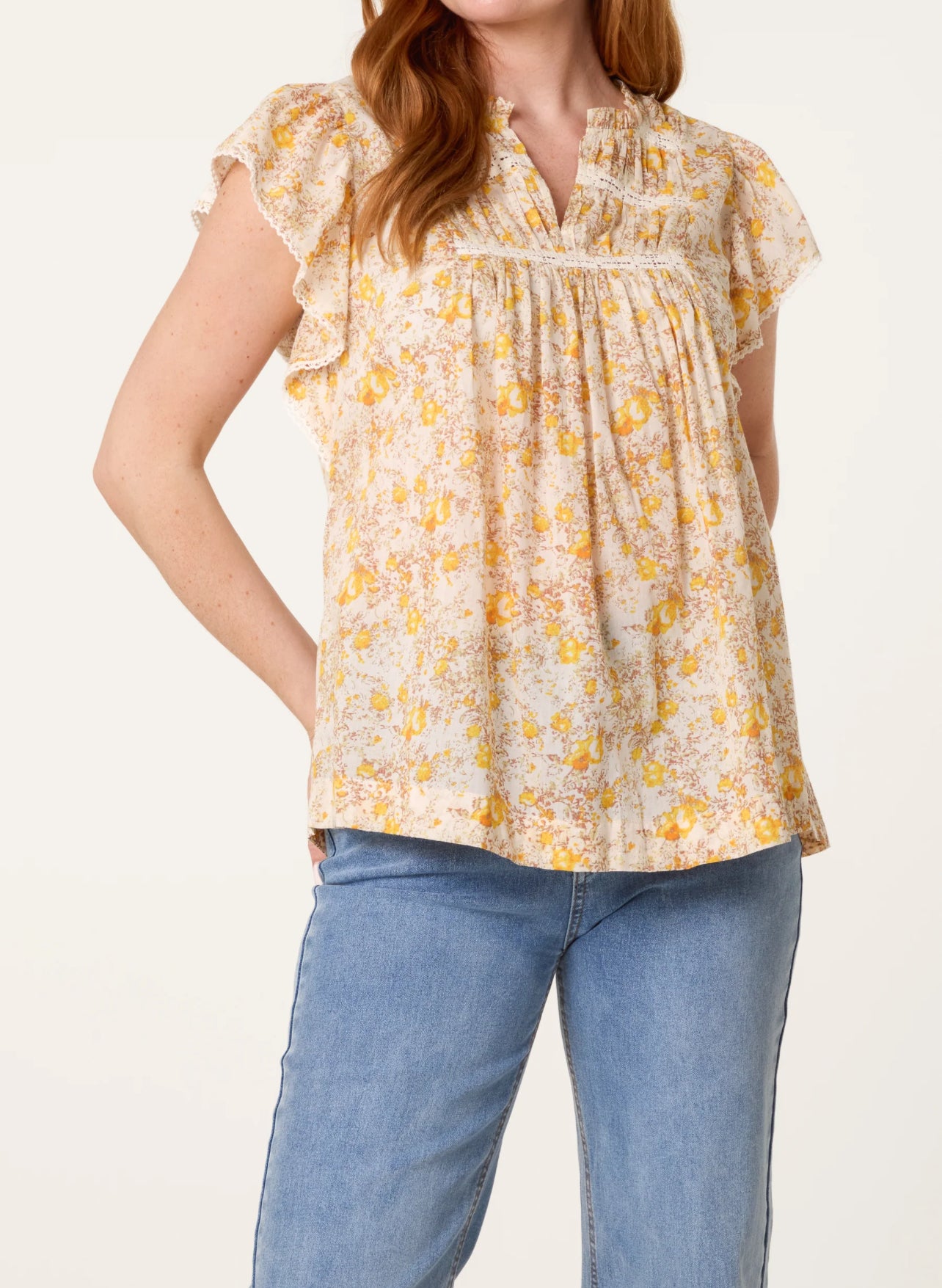 Boho Ruffle Blouse